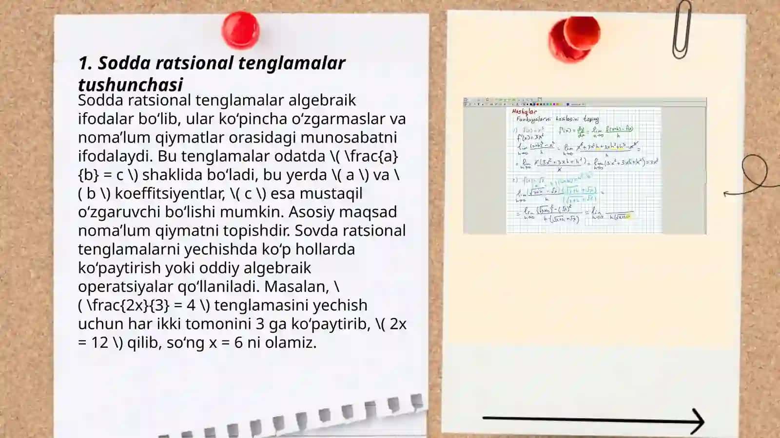 Sodda ratsional tenglamalar sistemasi 3