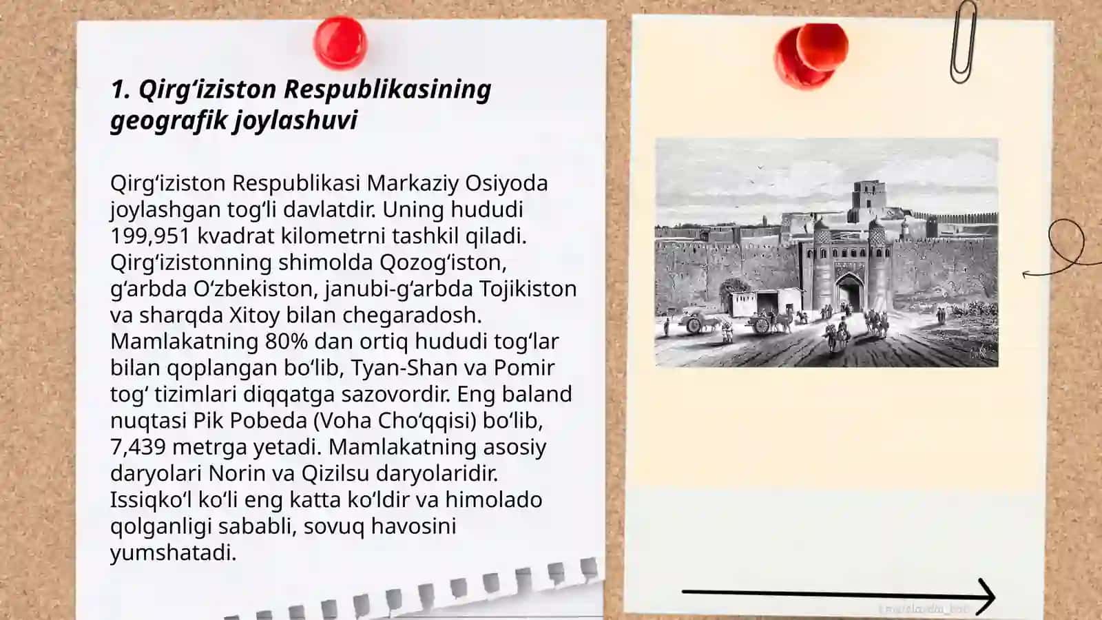 Qirgiziston respublikasi geografik orni,chegaralari, aholisi, sanoati va qishloq xojaligi 3