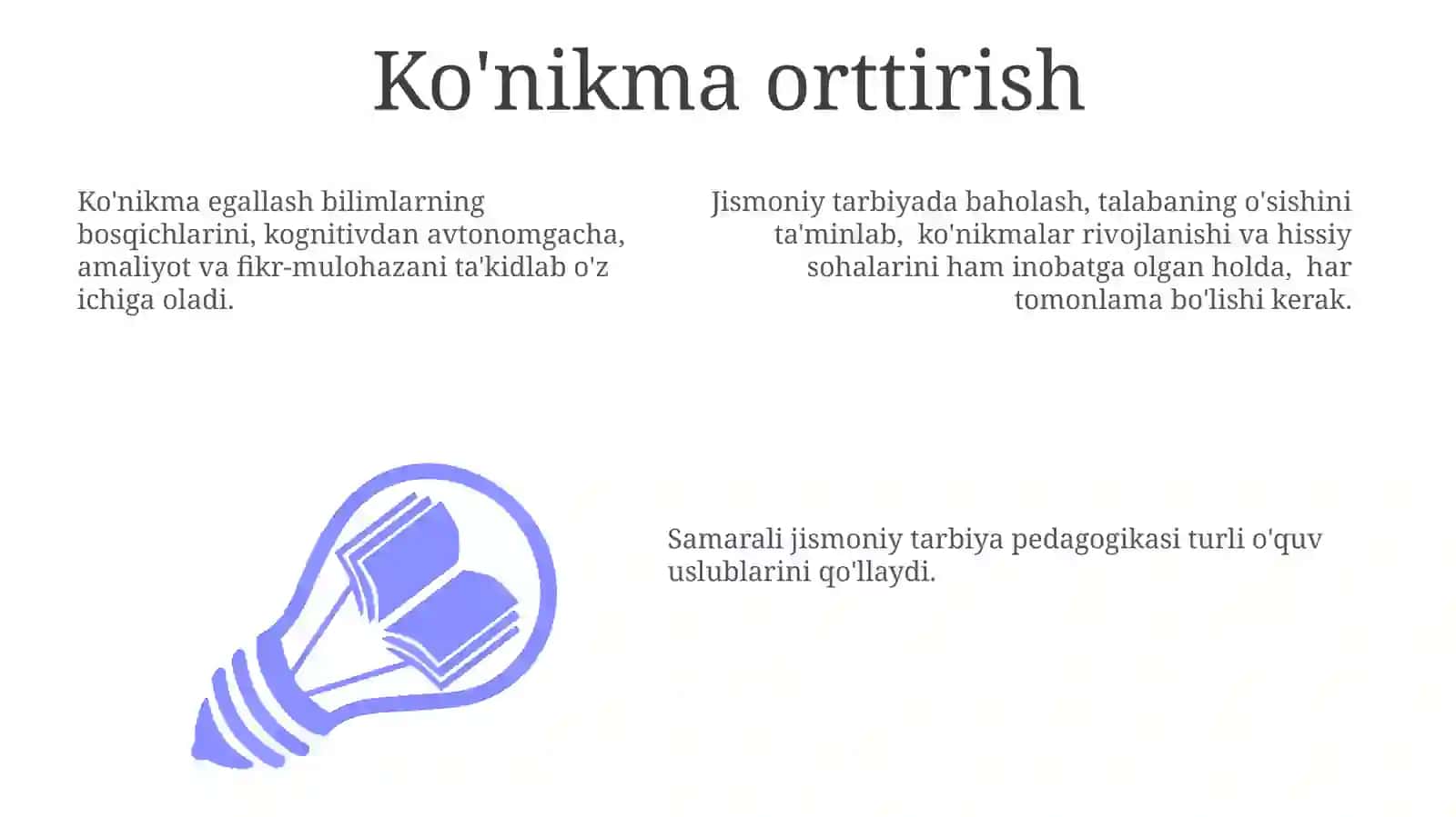 Jismoniy tarbiya bo'yicha baholash va baholanish 3