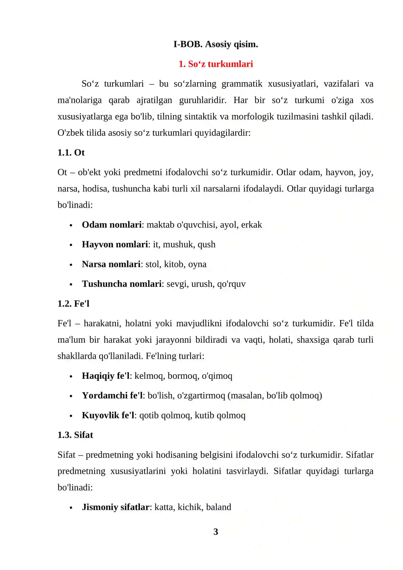Soʻz turkumlari va ularni guruhlash tamoyillari 3