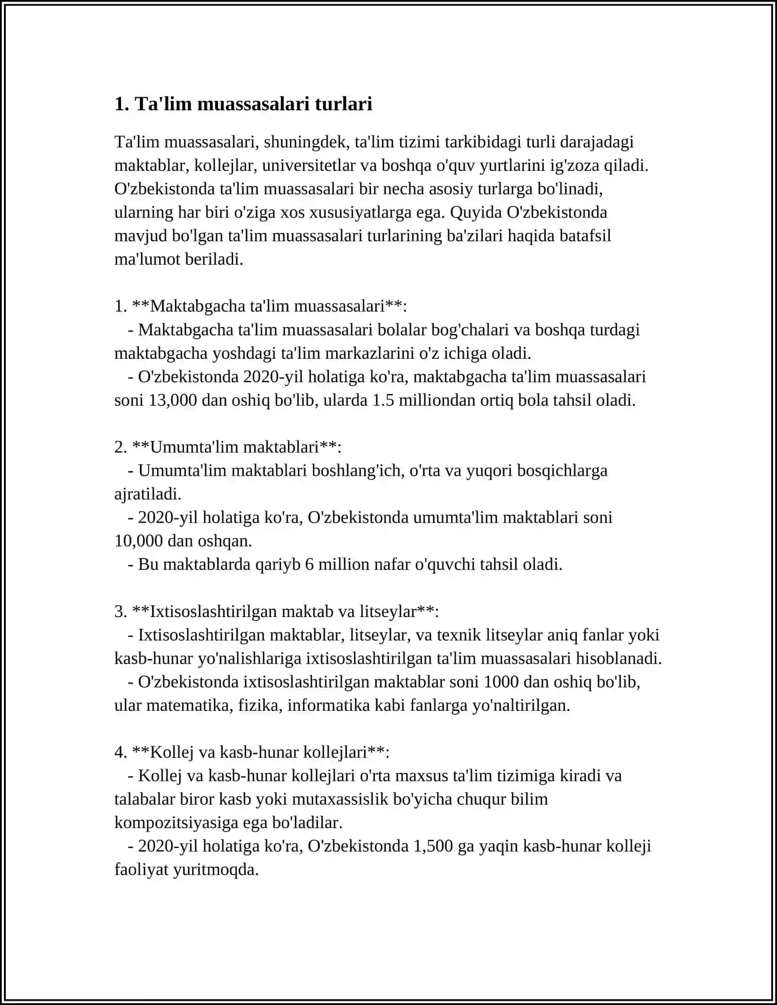 OZBEKISTON RESPUBLIKASI UZLUKSIZ TALIM TIZIMI 3