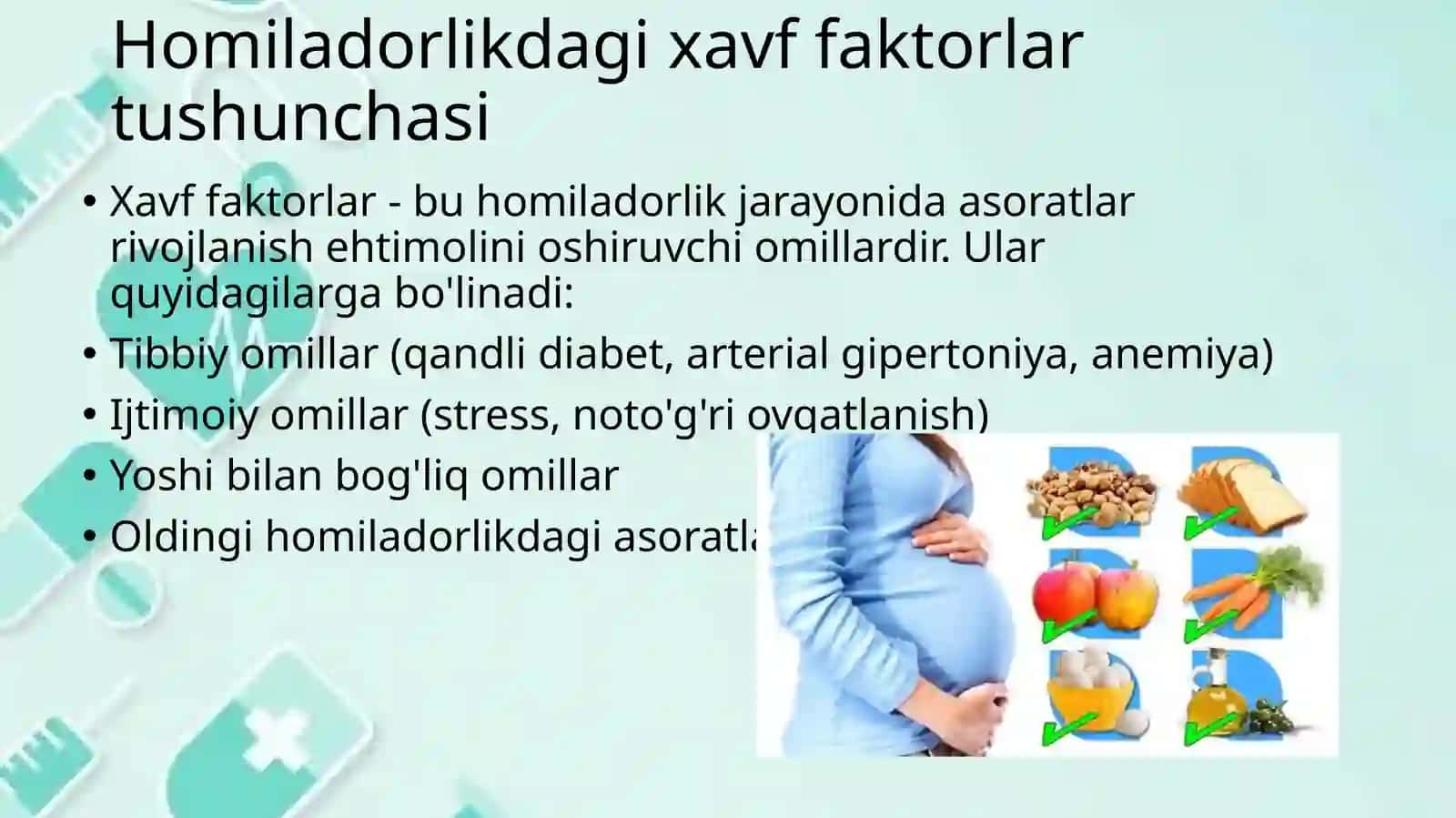 Mobil ilovalar orqali homiladorlikdagi xavf faktorlarini monitoringi 3