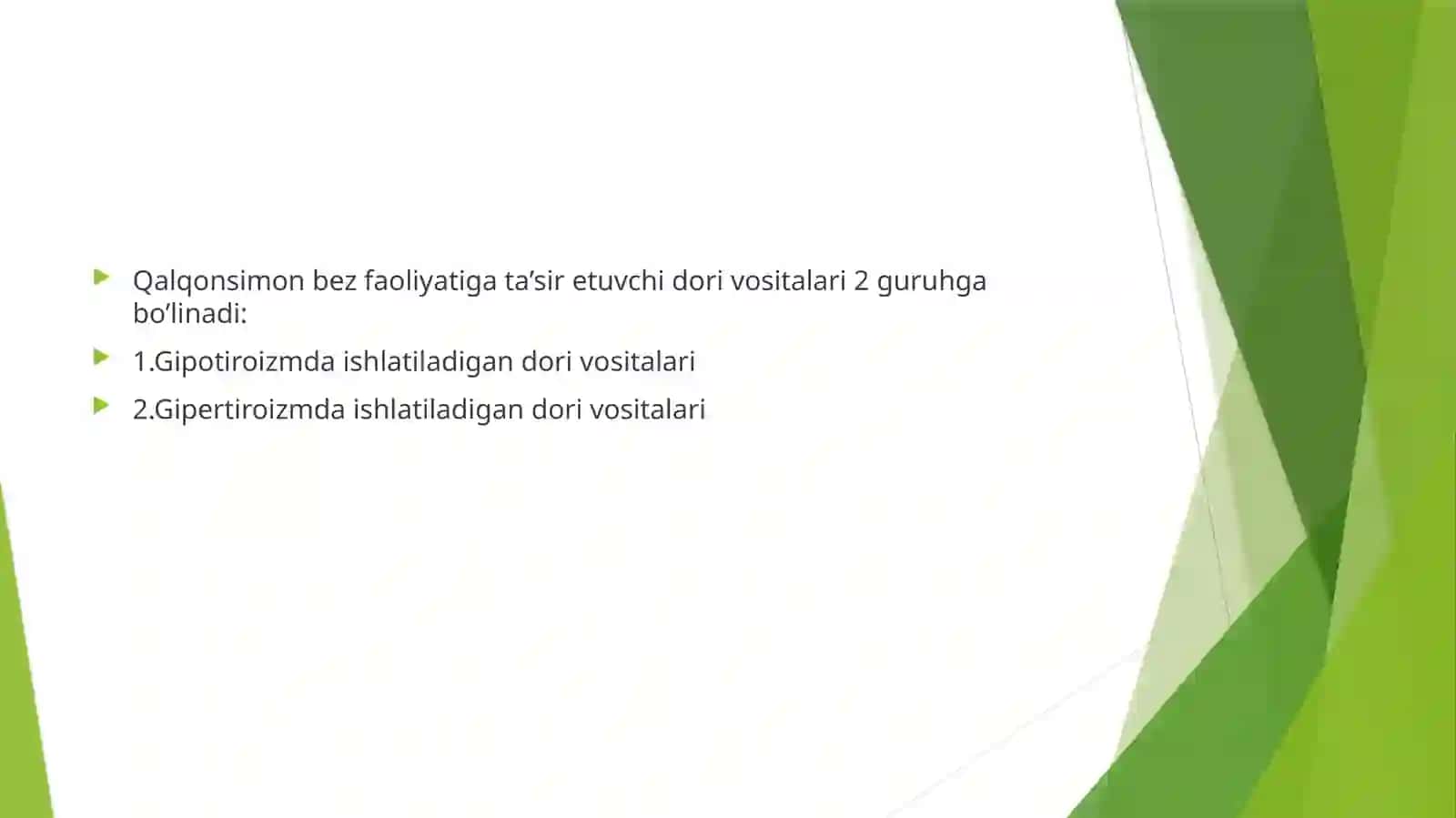 Qalqonsimon bez faoliyatiga ta’sir etuvchi dorivor vositalarini ratsional qo’llashga klinik-farmakologik yondashuv 3