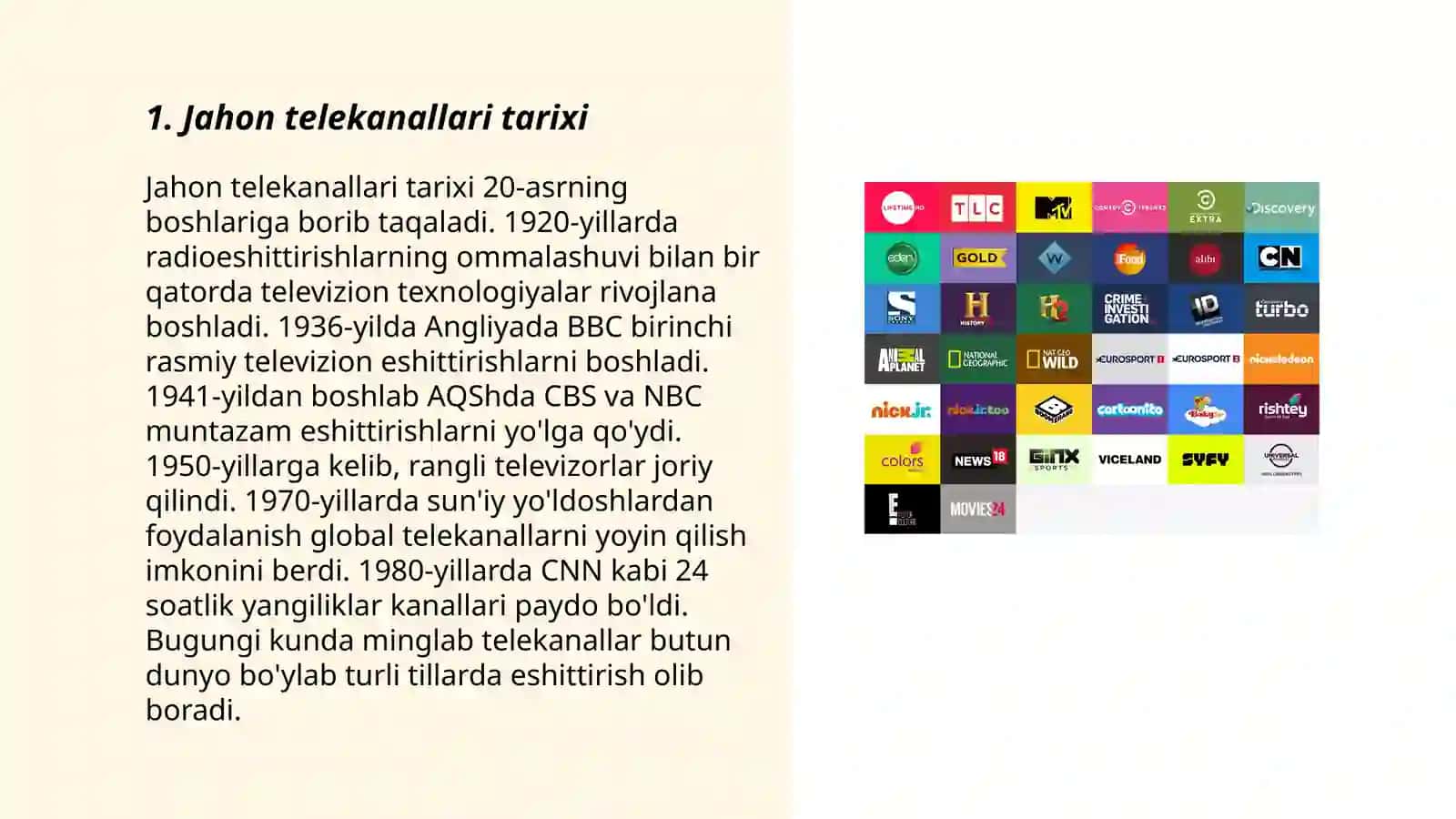 Jahon telekanallari tarixi 3