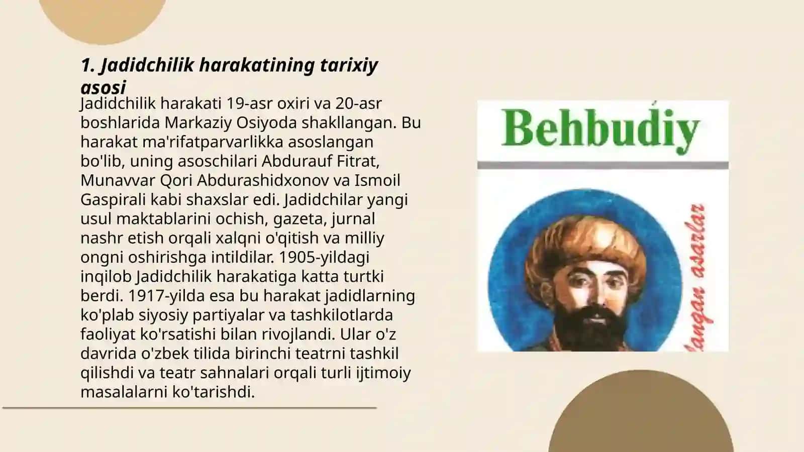 Jadidchilik harakatining ijtimoiy - siyosiy mohiyati va jadidlar tafakkuri 3
