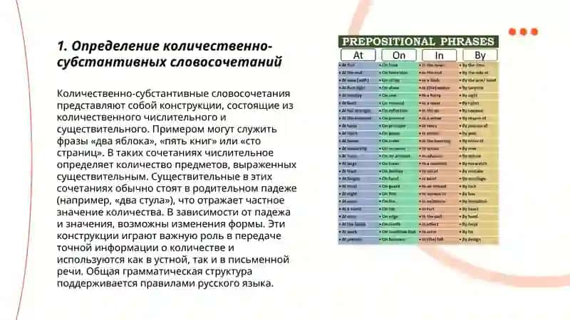 Предложное употребление количественно-субстантивных словосочетаний 3