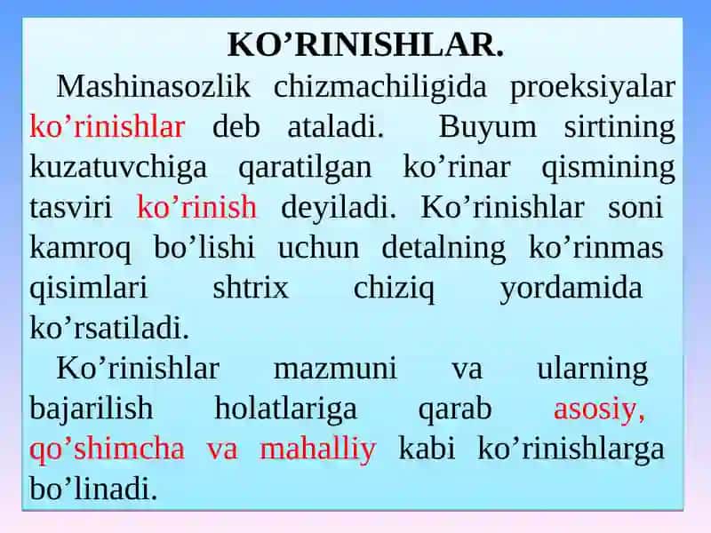 CHIZMA GEOMETRIYAVA MUXANDISLIK GRAFIKASI 3