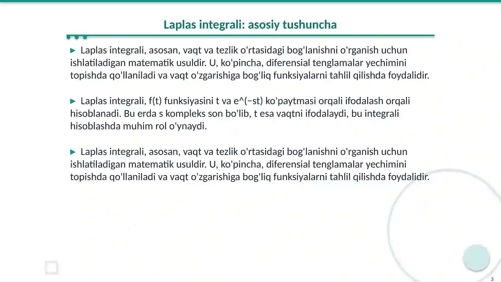 Laplas integrali va uni hisoblash 3