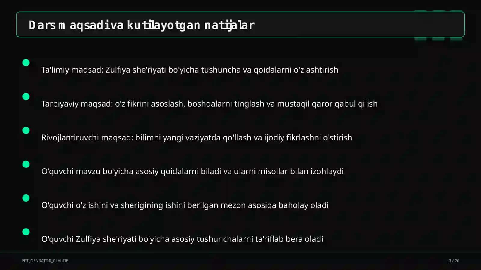 Zulfiya she'riyati (6-sinf) 3