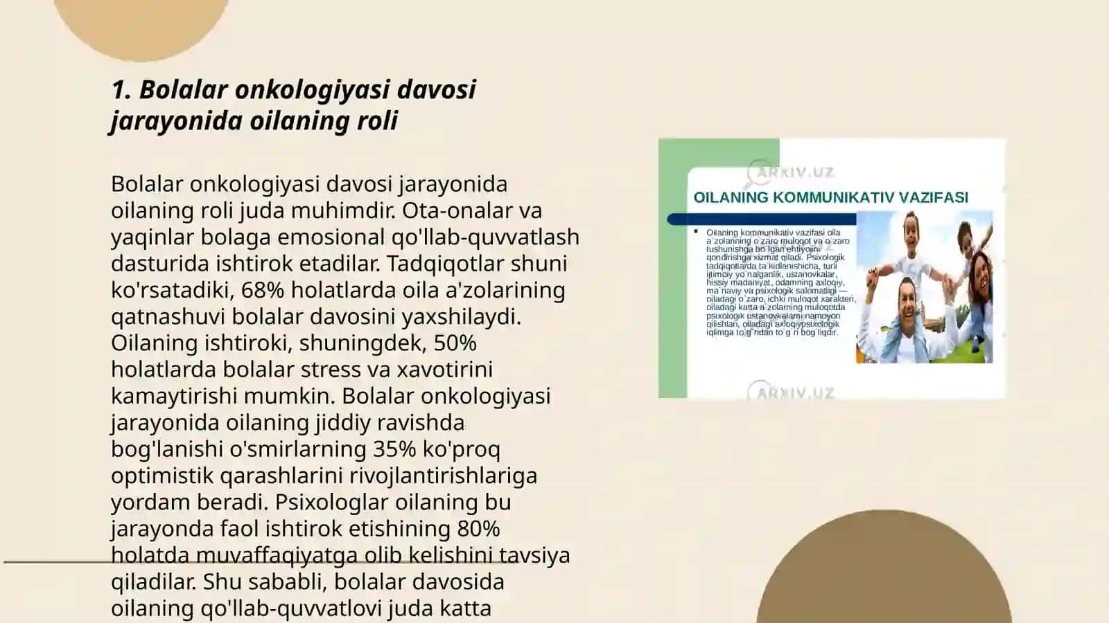 Bolalar onkologiyasining ijtimoiy-psixologik muammolari 3