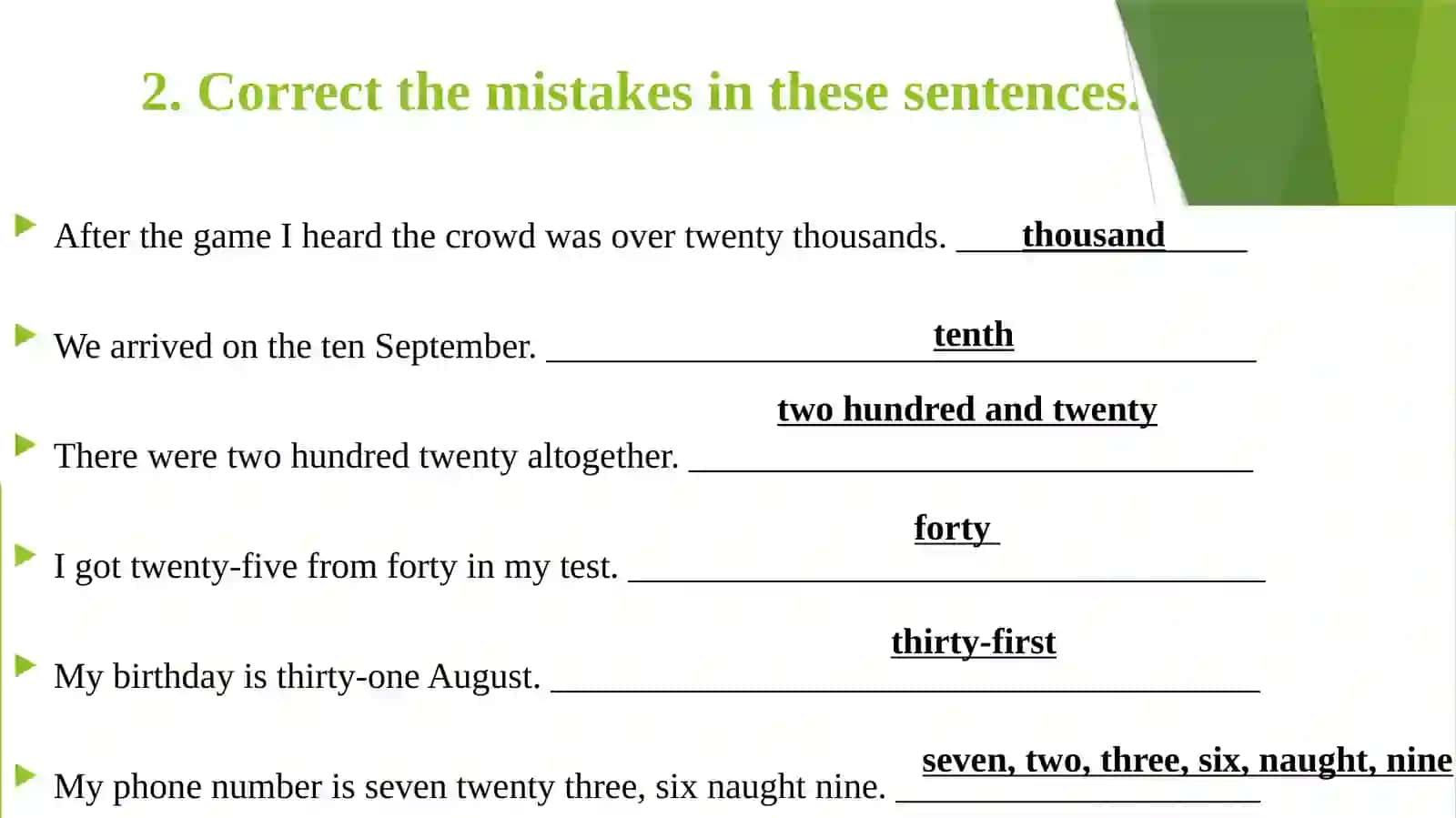 Numerals 3
