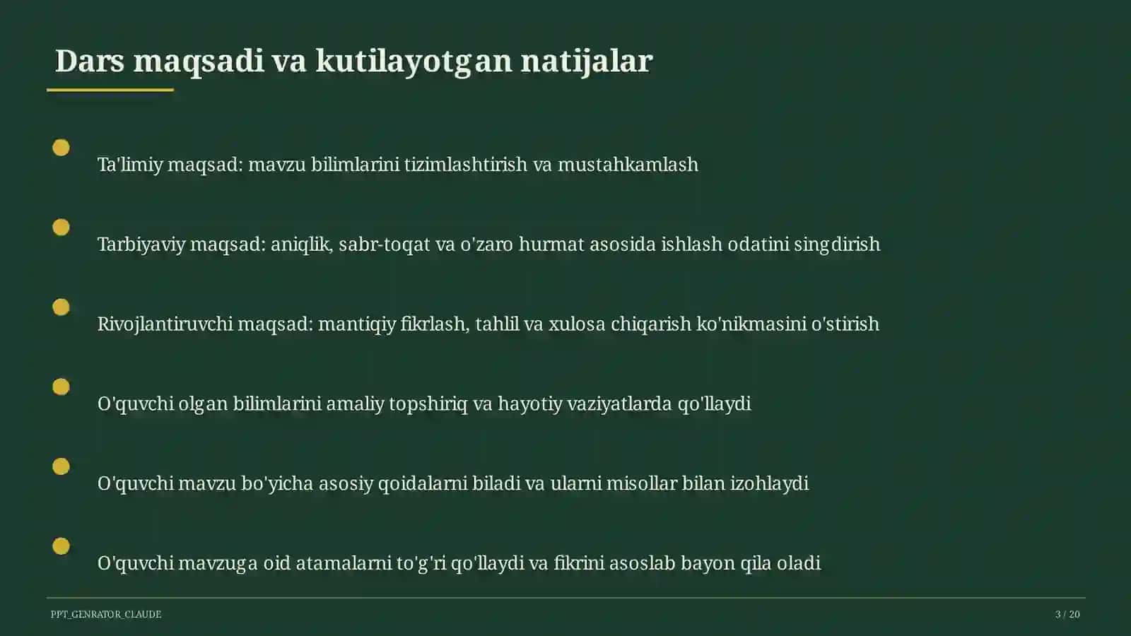 Mustaqil O'zbekistonning davlat ramzlari va Konstitutsiyasi (11-sinf) 3