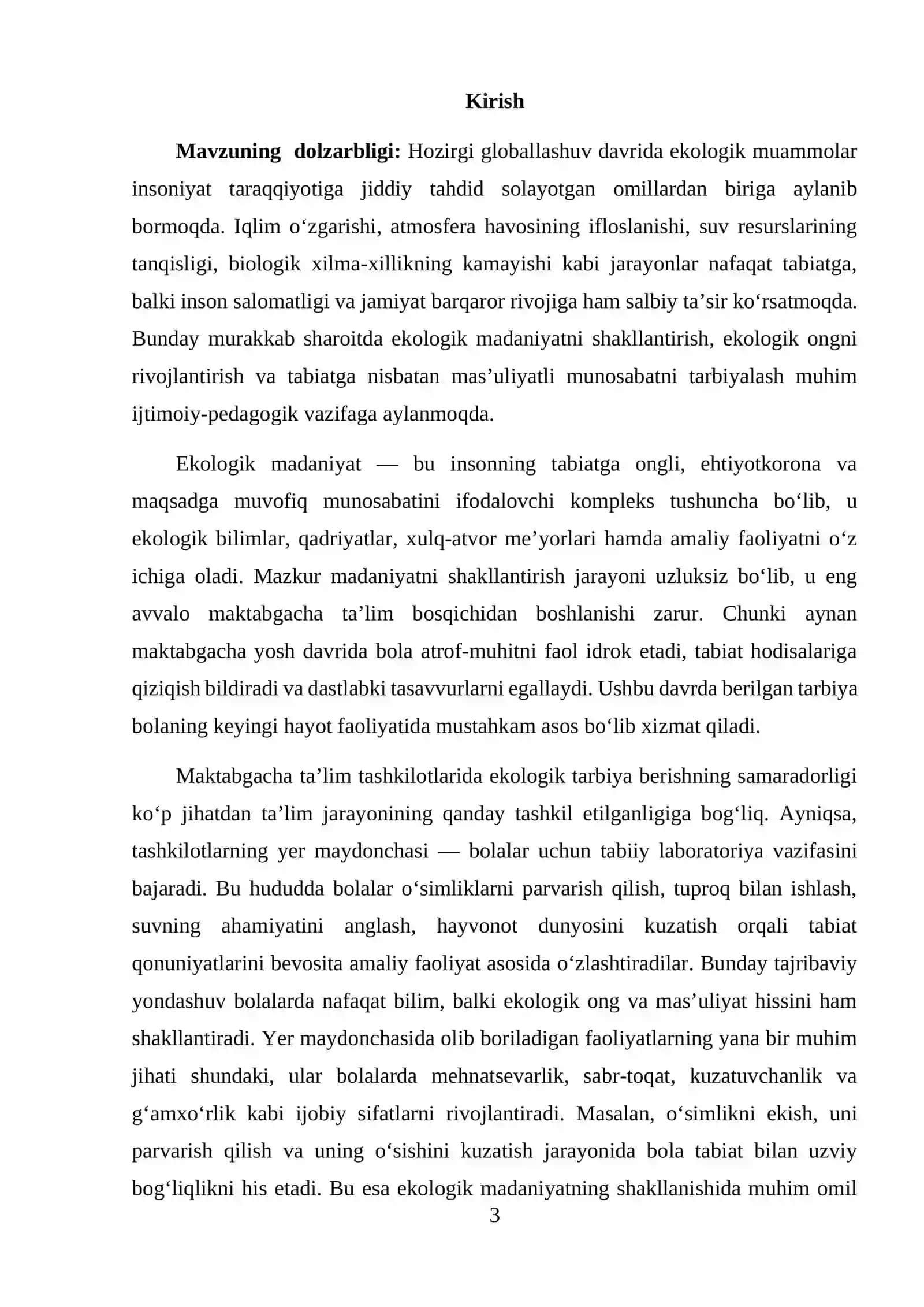 Maktabgacha ta’lim tashkilotlarining yer maydonchasida bolalarni ekologik madaniyatlarini shakllantirish 3
