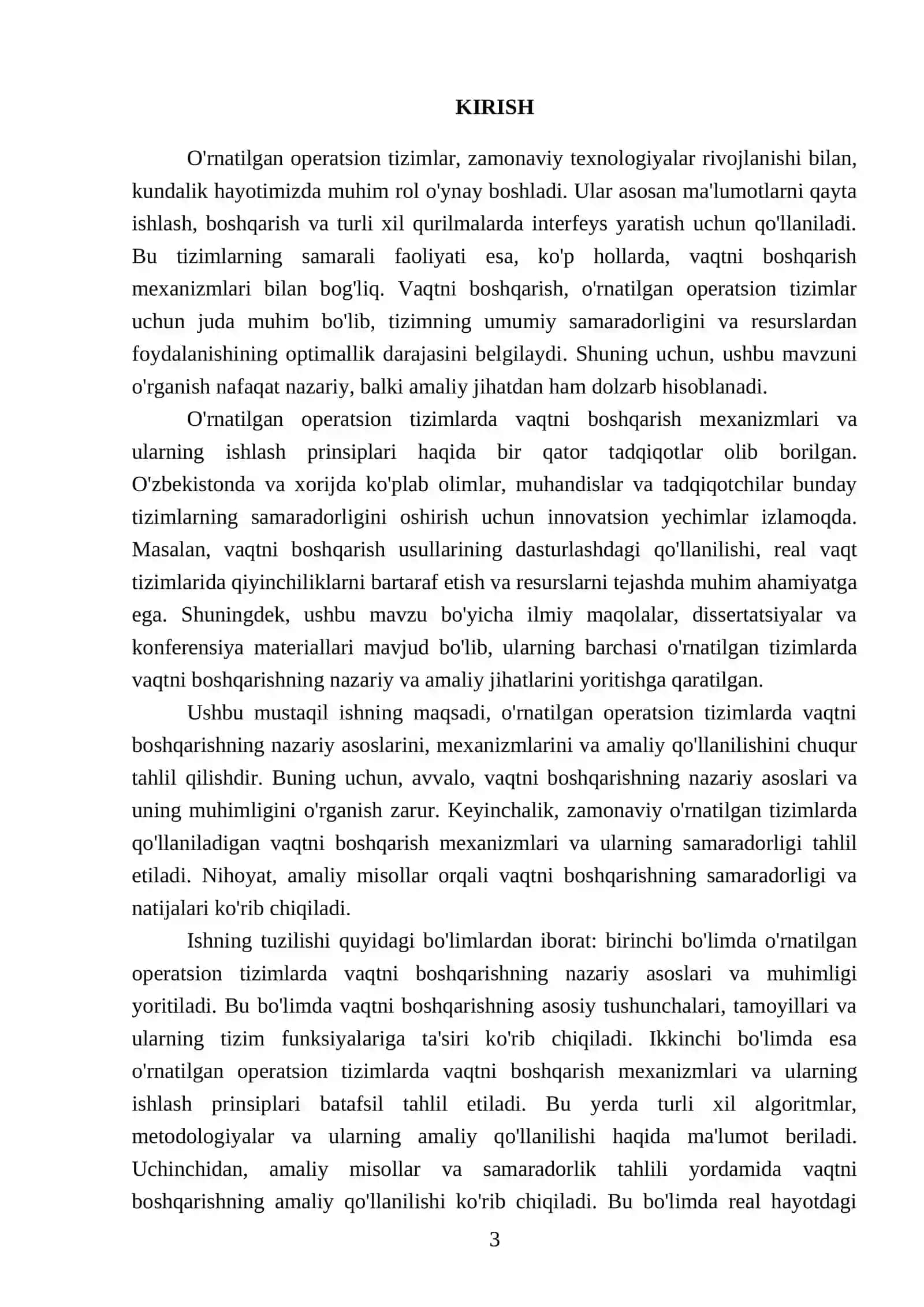 O'rnatilgan opertsion tizimlarda vaqtni boshqarish 3