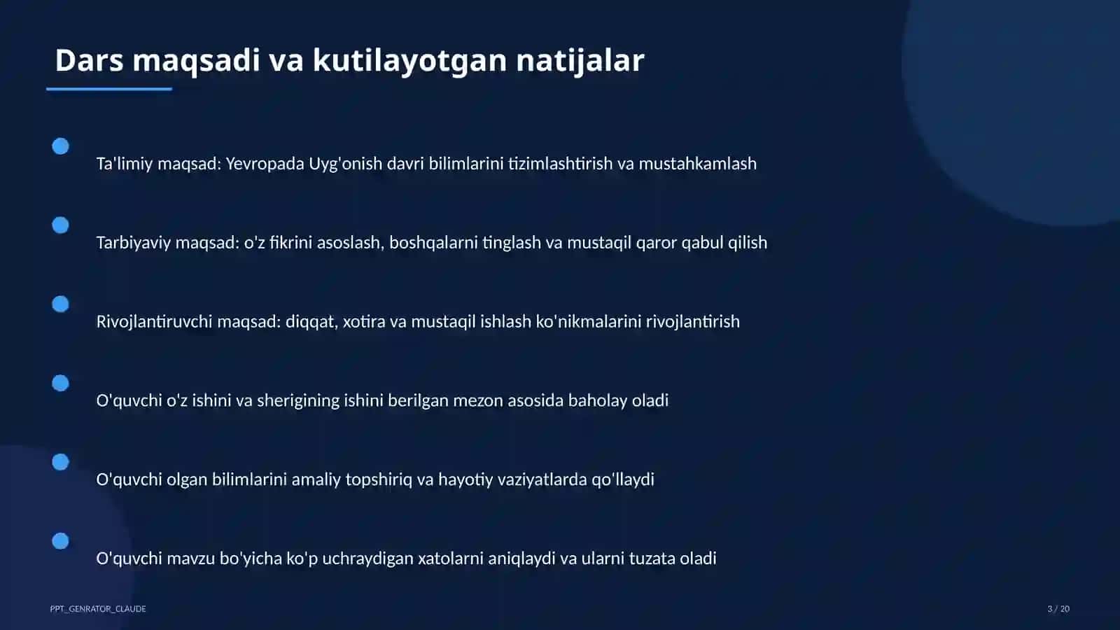 Yevropada Uyg'onish davri (8-sinf) 3