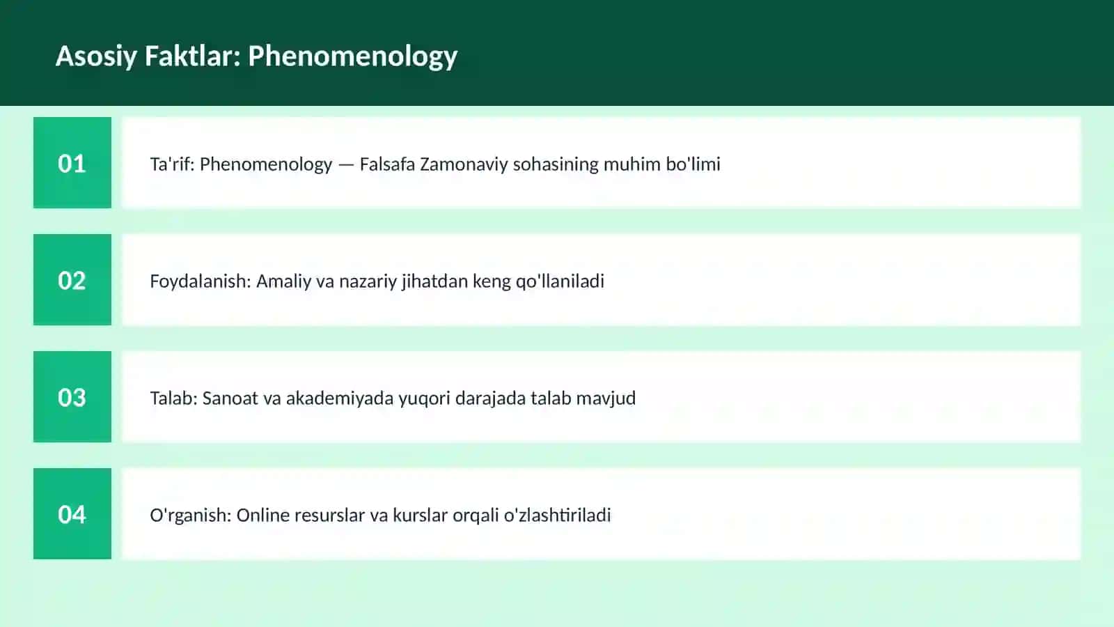 Phenomenology 3