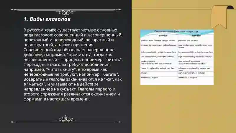 Глагол и марфология 3