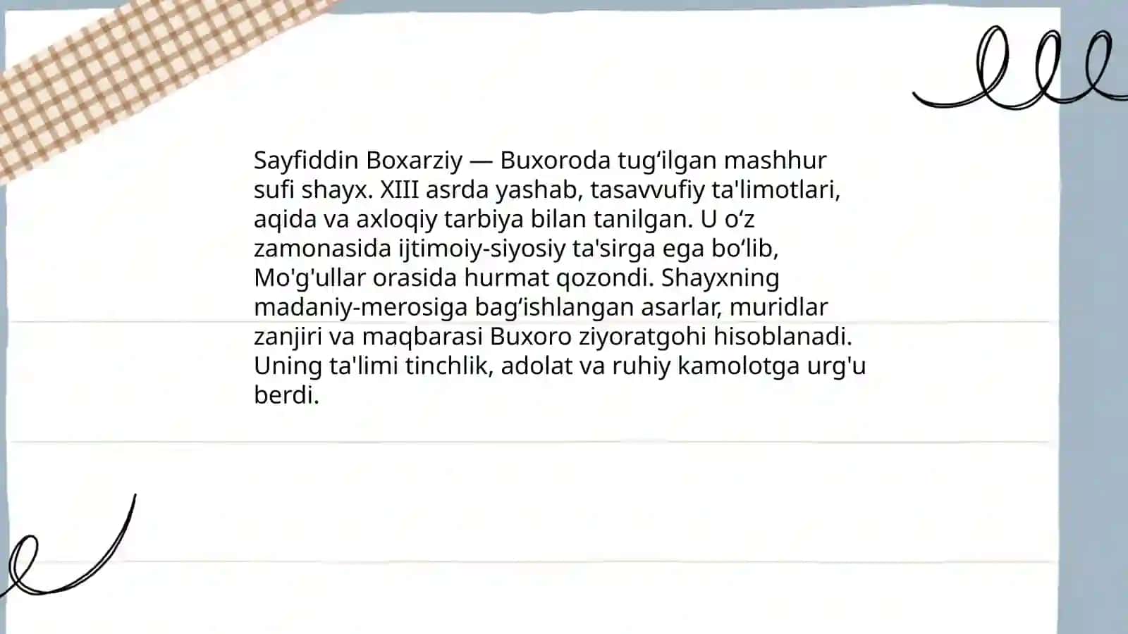 Mo'g'ullarni hayratga qoldirgan shayx: Sayfıddin Boxarziy tarixi 3