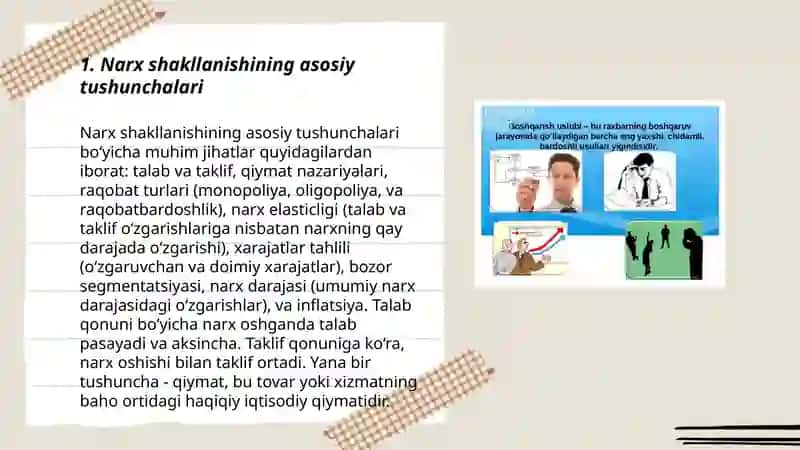 Narx shakillanishi uslublarini tanlash 3