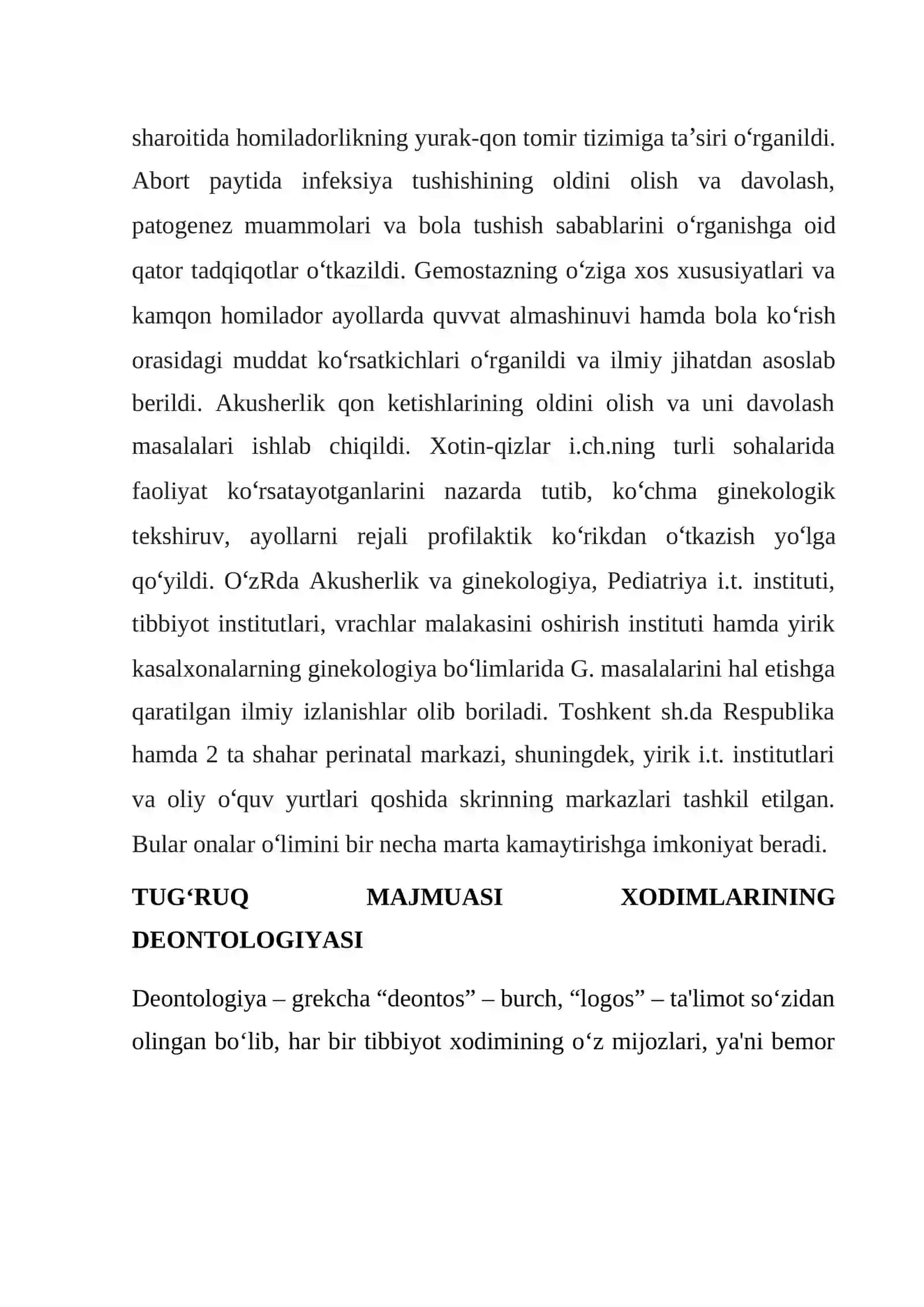 AKUSHERLIK VA GINEKOLOGIK STATSIONARNI TUZILISHI VA ISHINI TASHKIL ETISH 3