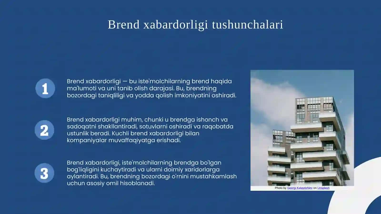 Prezintatsiya: Brend xabardorligi tahlili 3