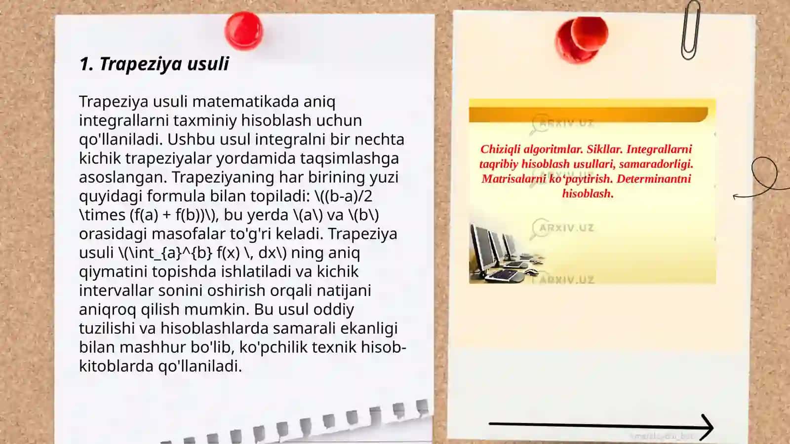 Trapeziya usuli 3