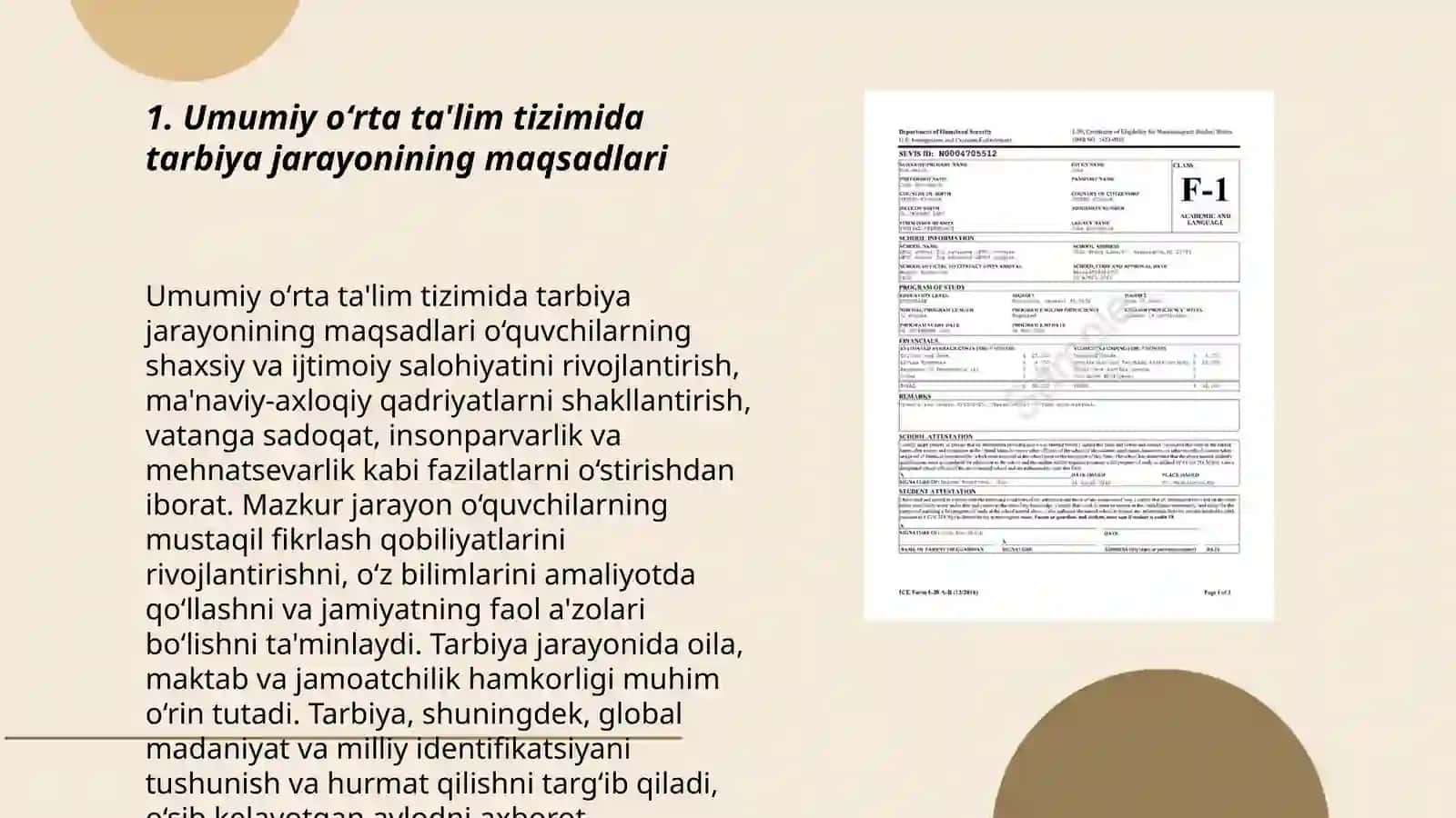 Umumiy ŏrta ta'lim tizimida tarbiya jarayonining maqsadlari 3