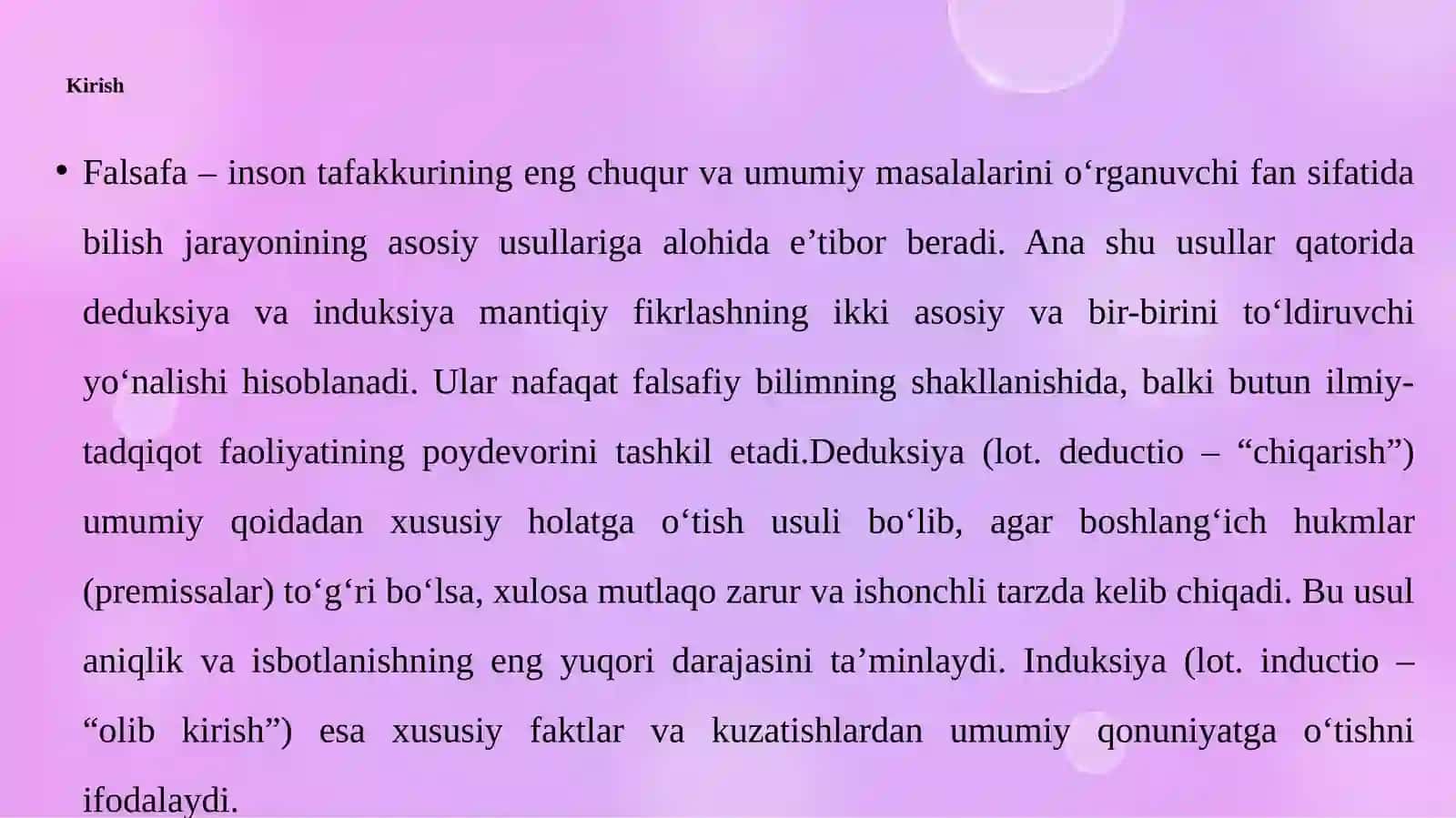 Deduksiya va induksiya metodlari 3