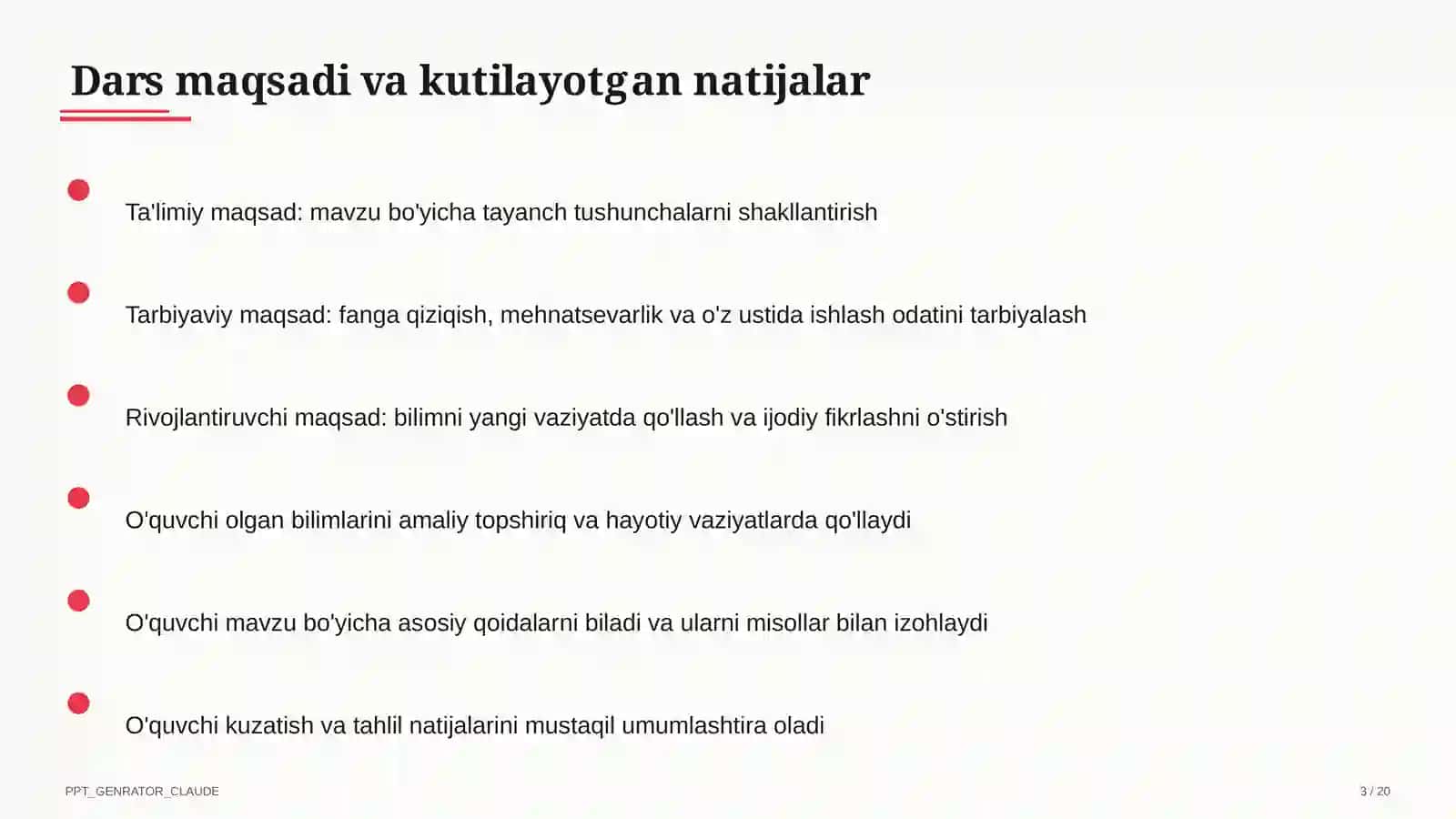 Geometriya (7–11) — takrorlash darsi uchun 3