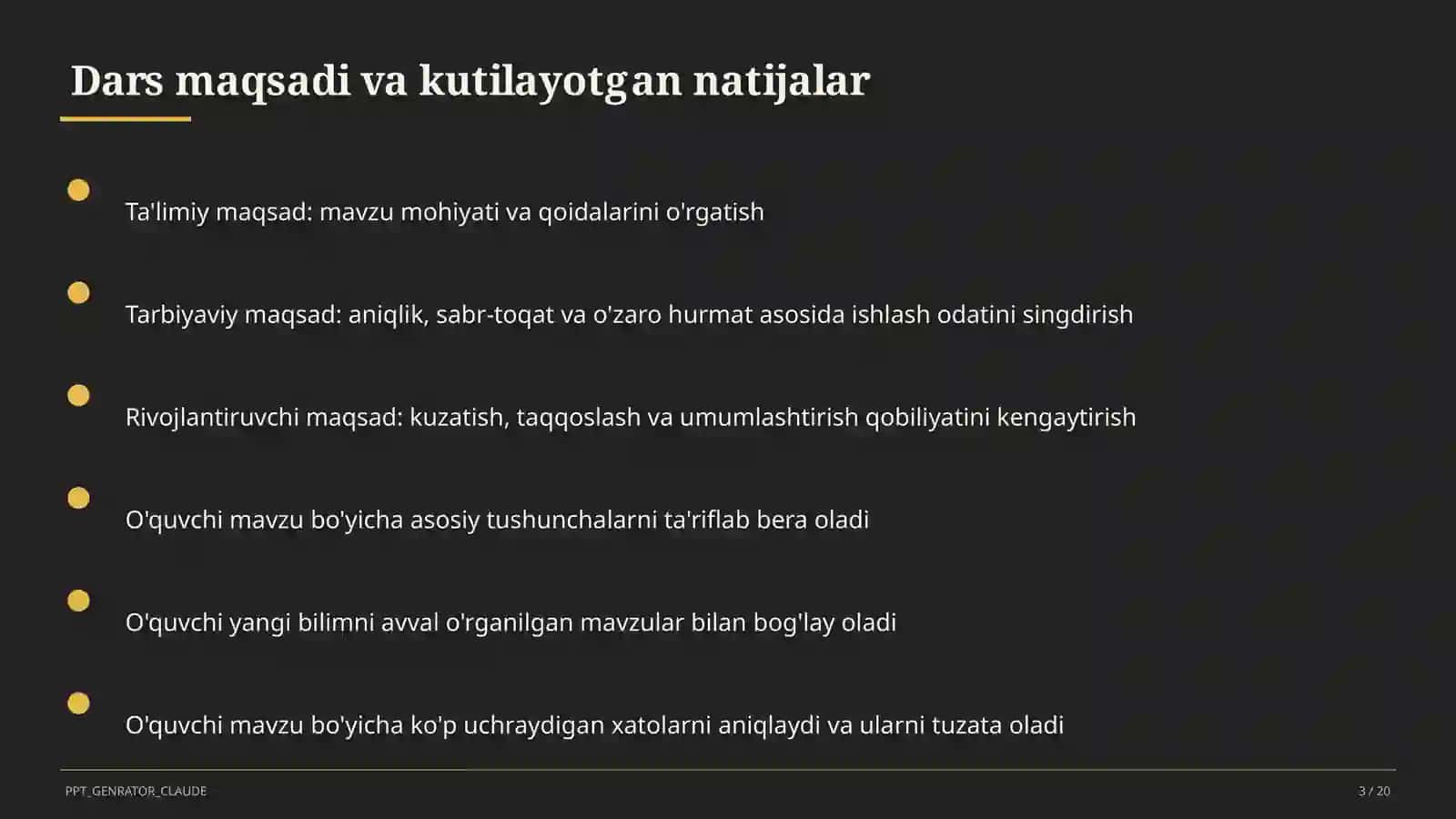 Yulduzli tunlar (11-sinf) 3