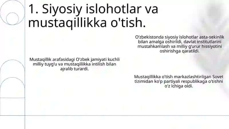 Mustaqillikka erishish arafasida O'zbekistondagi ijtimoiy-siyosiy jarayonlar 3