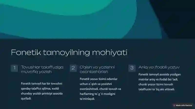 Oʻzbek orfografiyasining fonetik tamoyili 3