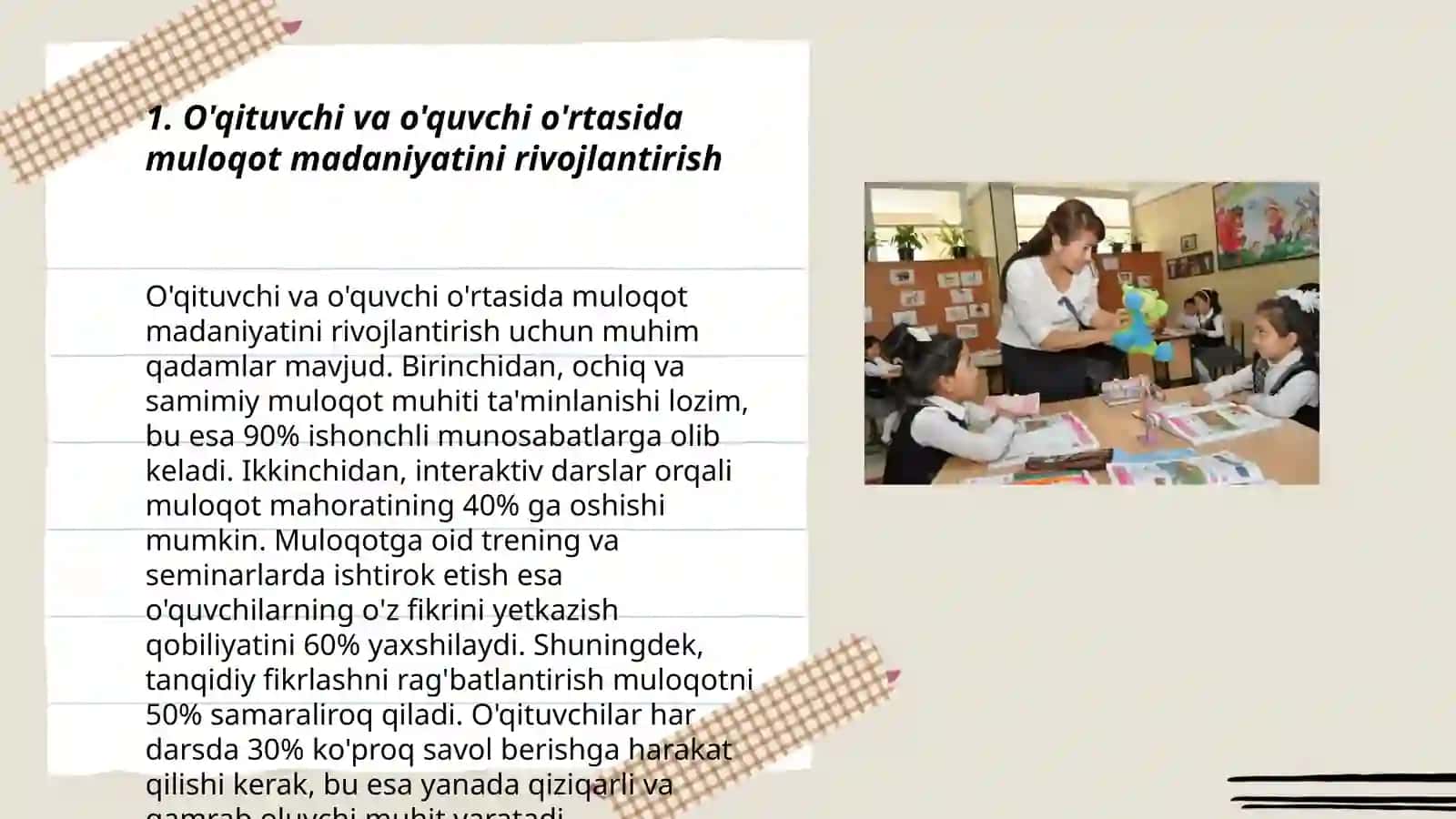 Ta'lim muassasalarida o'qituvchi va o'quvchi o'rtasidagi nizolarni oldini olish yo'llari 3