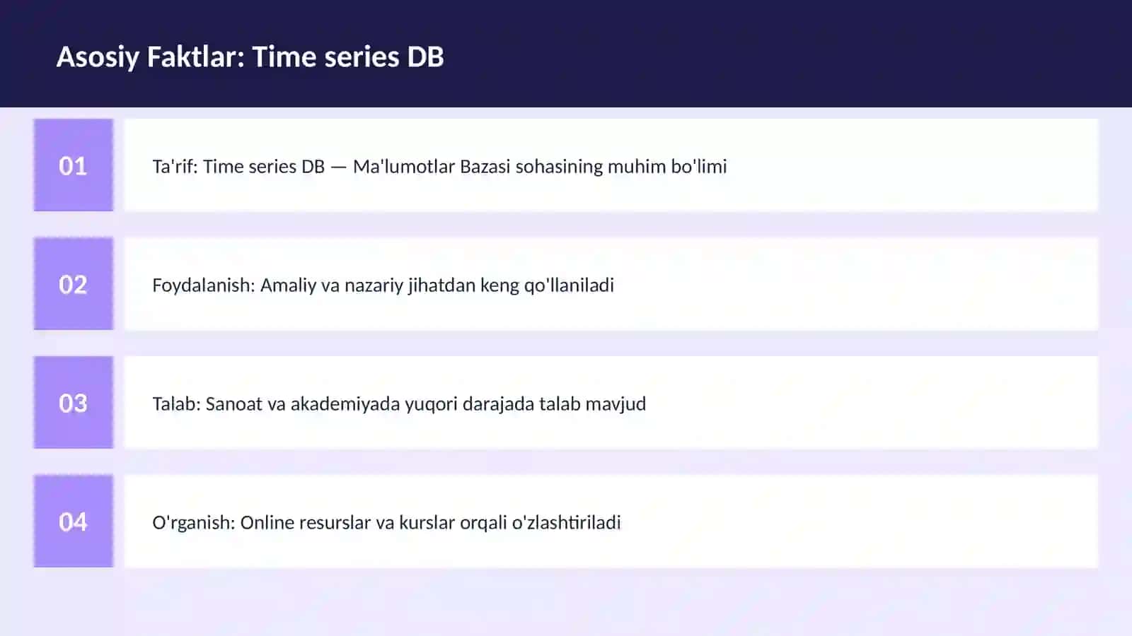 Time series DB 3