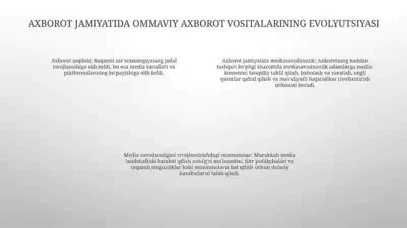 Axborotlashgan Jamiyatda Media Savodxonlikni Rivojlantirish 3