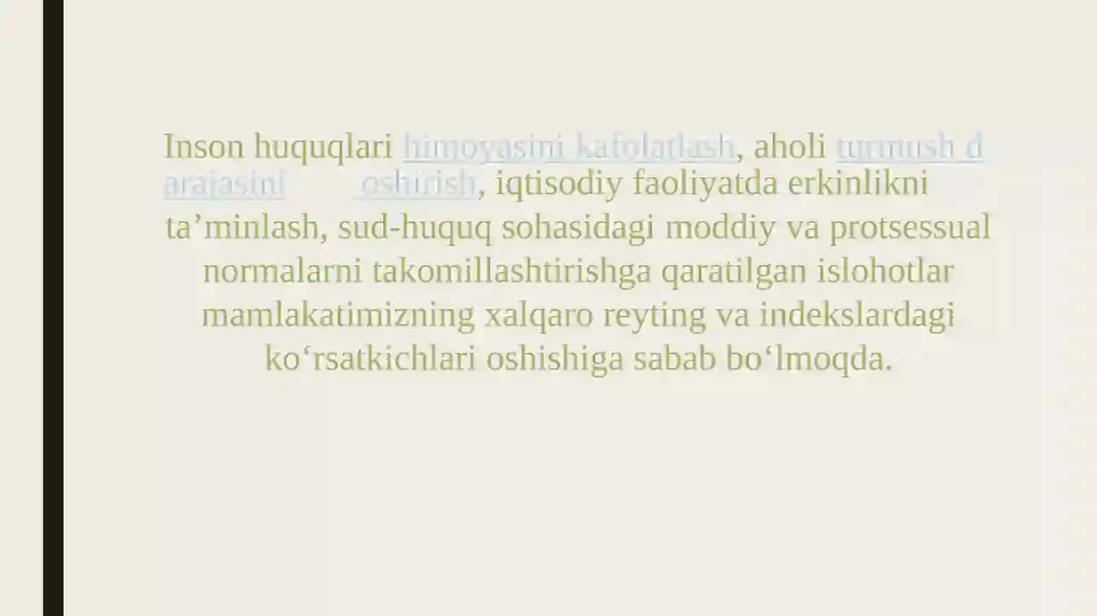 O’zbekistonning xalqaro reytinglardagi ko’rsatkichlari 3
