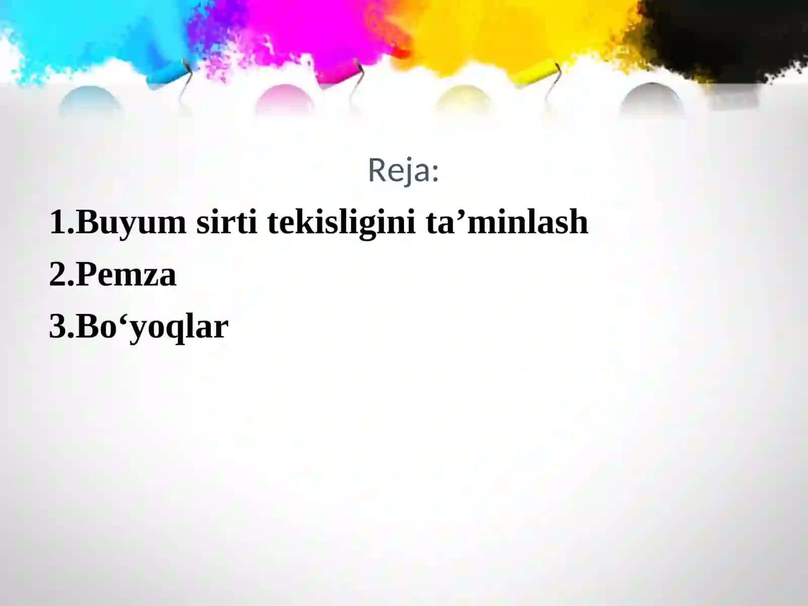Pardozlash va mustahkamlash 3
