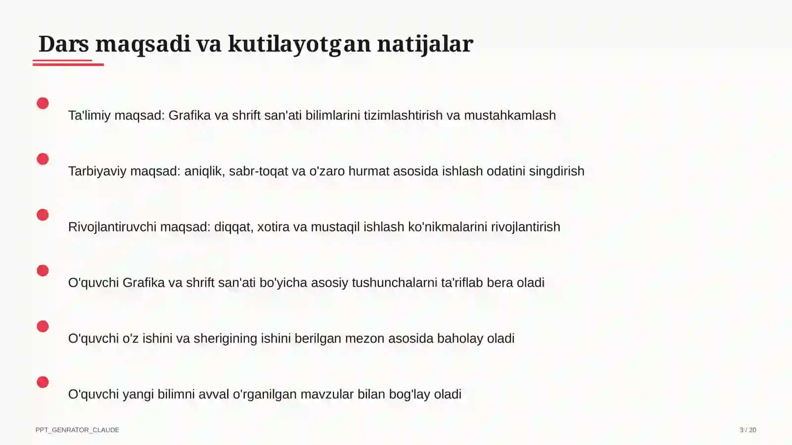 Grafika va shrift san'ati (6-sinf) 3