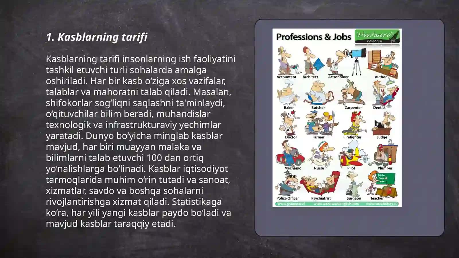 Kasb tiplari haqida tushuncha 3