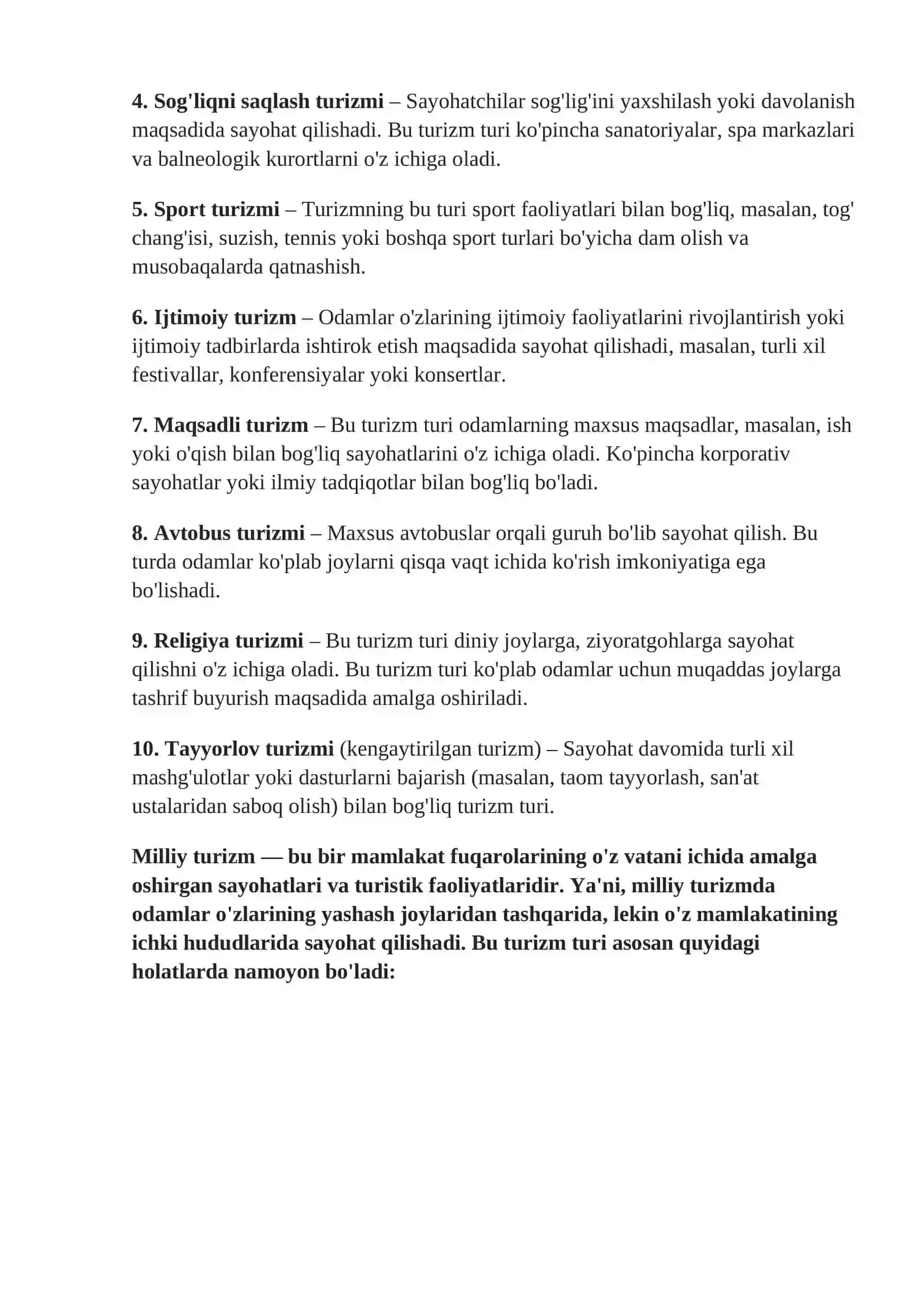Milliy turizm rivojlanishining iqtisodiy taxlili 3