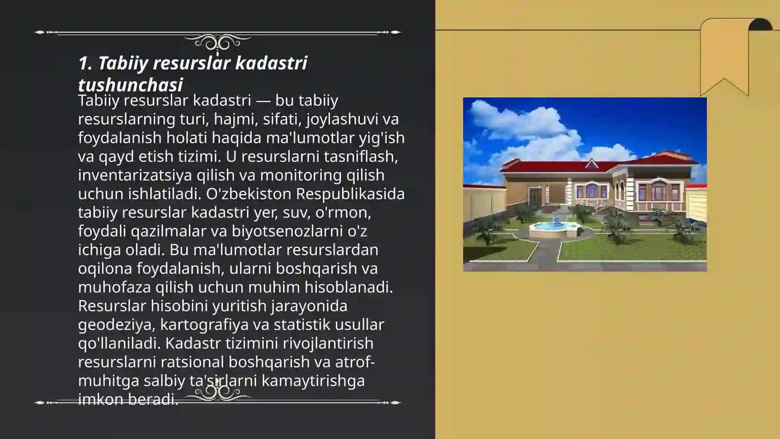 Tabiiy resurslar kadastri yagona tizimini o'tkazishining huquqiy asoslari 3