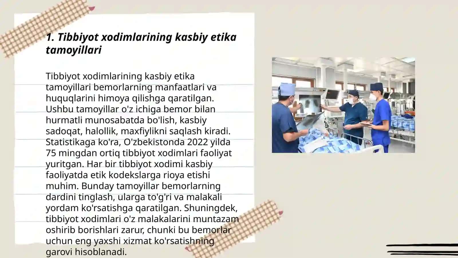 Tibbiyot xodimlari faoliyatida etika va deontologiya masalalari 3