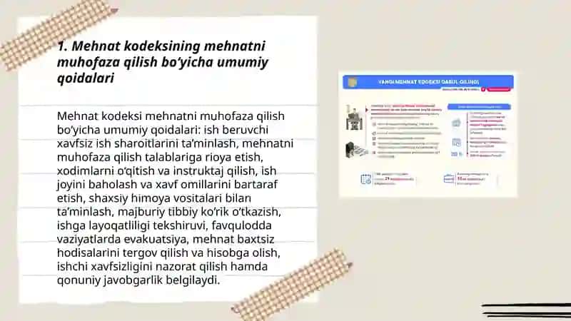 Mehnat Kodeksi Huquqiy Asoslari 3