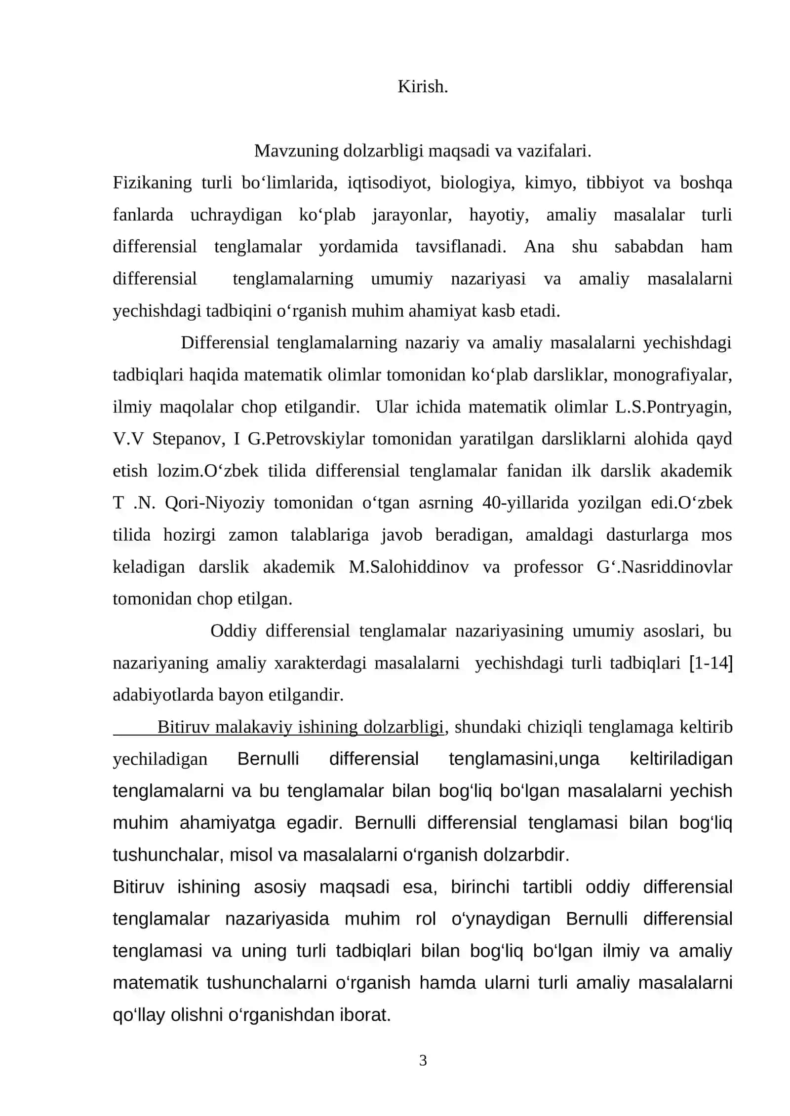 Bernulli differensial tenglamasi 3