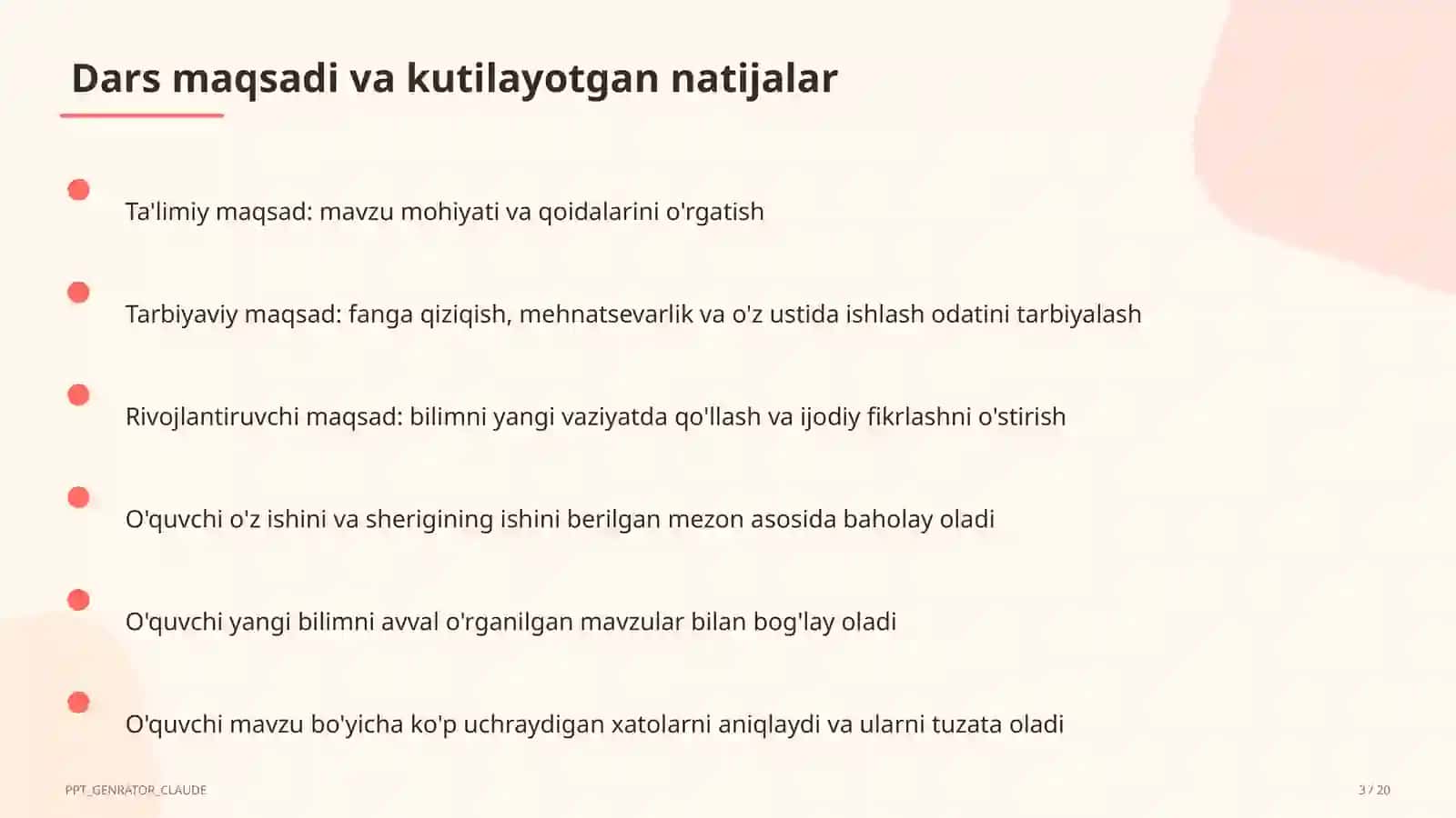 Interfaol metodlar: Venn diagrammasi va Insert 3