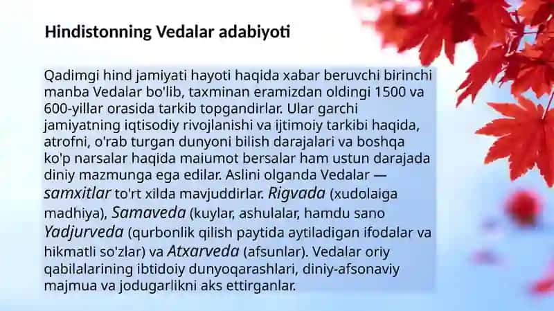 Hindiston, Xitoy va Uzoq Sharqda diniy-falsafiy  fikrlarning paydo bo'lishi 3