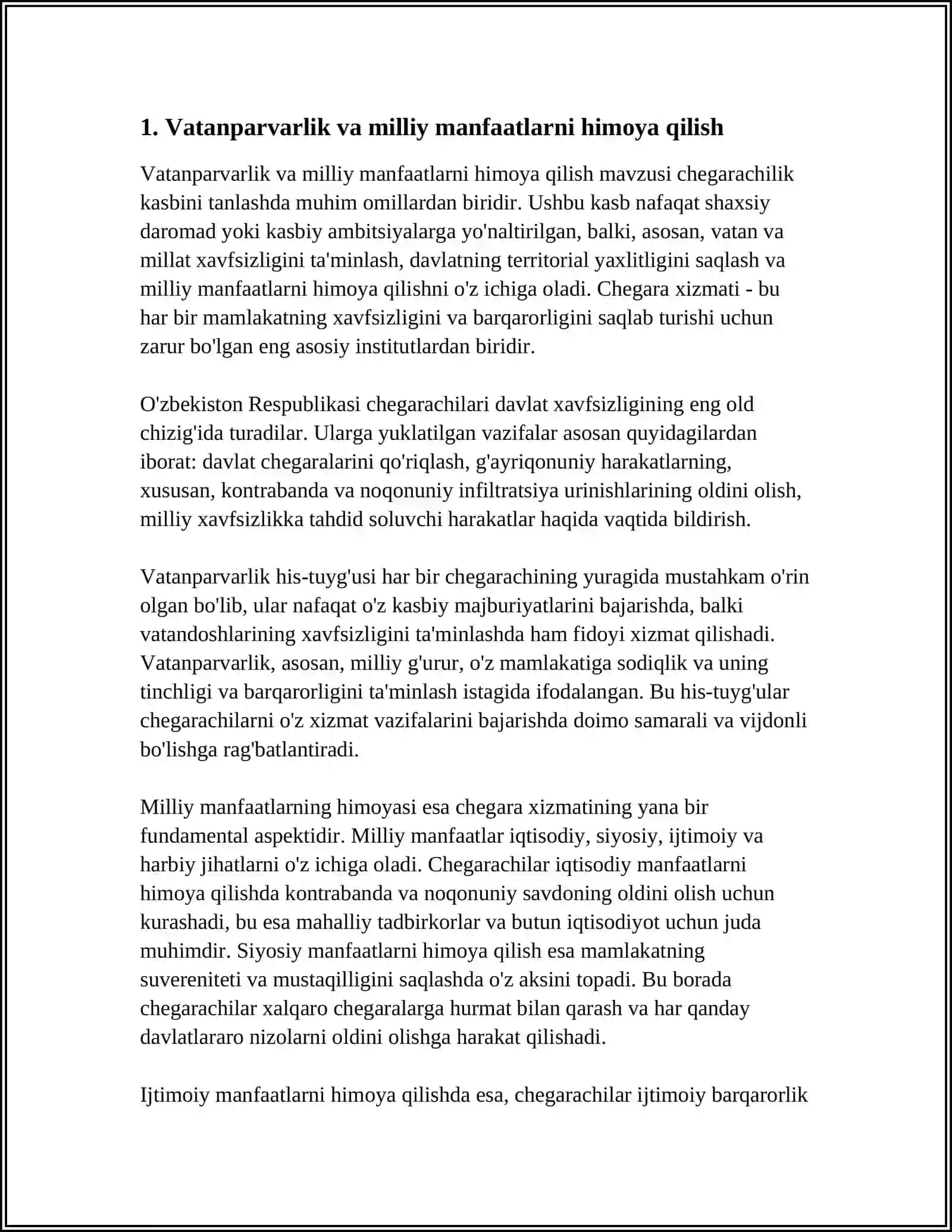 MEN NEGA CHEGARACHI BŌLMOQCHIMAN. NEGA CHEGARACHI BŌLISHNI TANLADIM 3