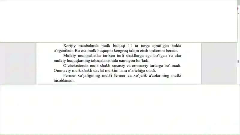 Mulk xuquqlari nazariyasi 3