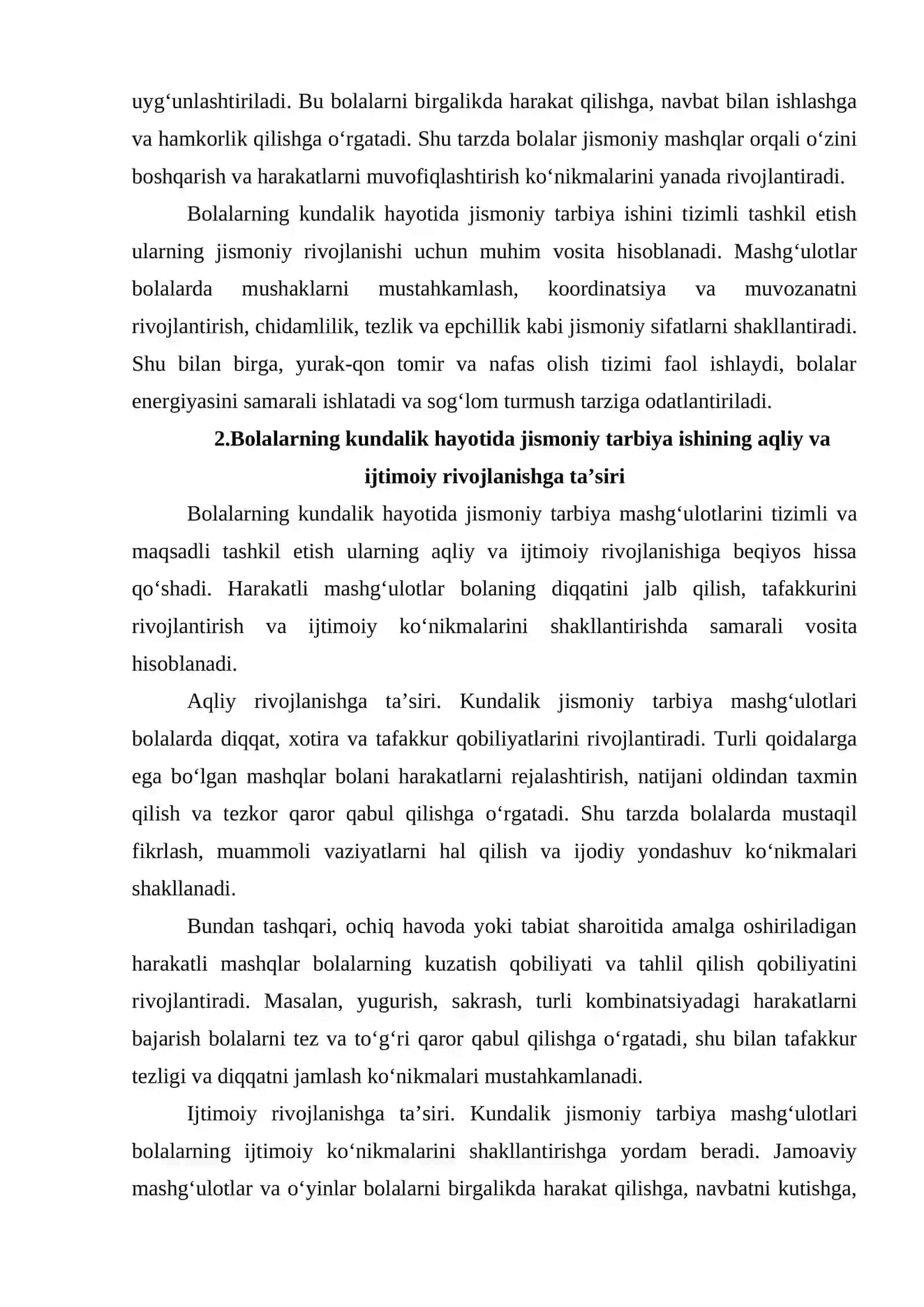 Bolalarni kundalik hayotida jismoniy tarbiya bo‘yicha ishni tashkil etish 3