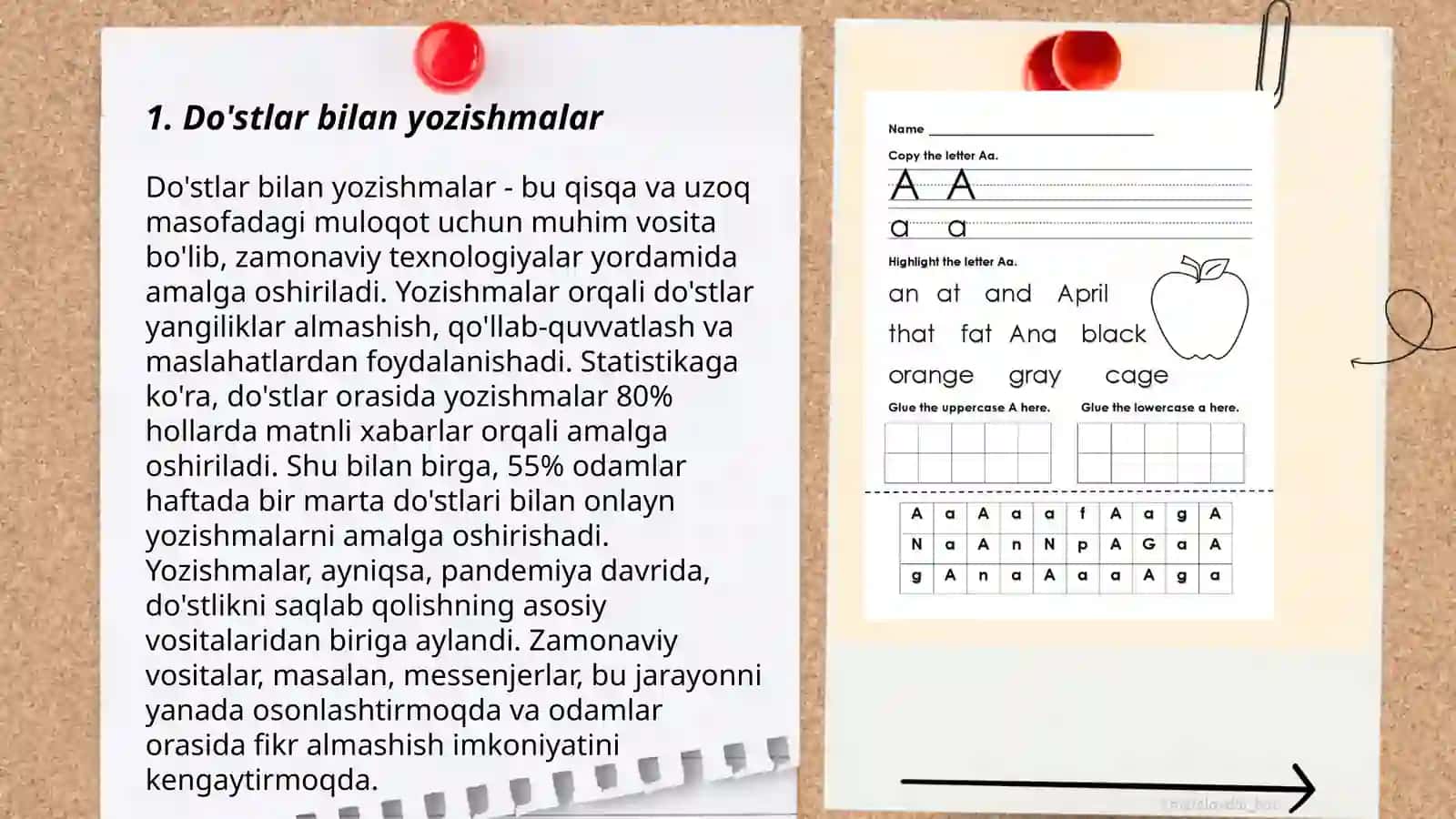 Do'stlar bilan yozishmalar 3